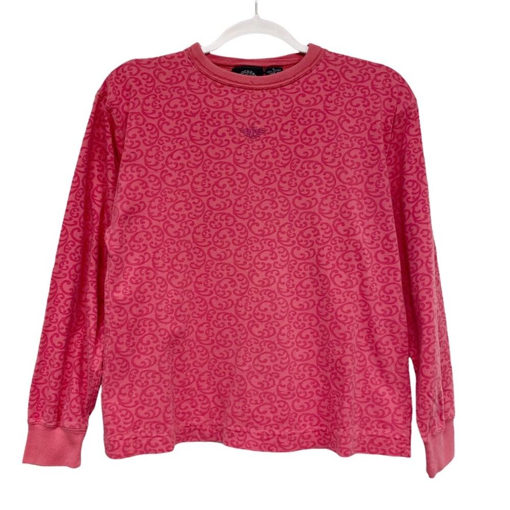 Vintage Dockers Womens Size S Pink Printed Long Sleeve Shirt - Picture 2 of 7